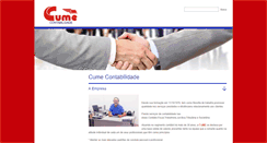 Desktop Screenshot of cumecontabilidade.com