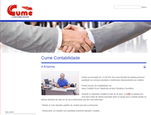 Tablet Screenshot of cumecontabilidade.com